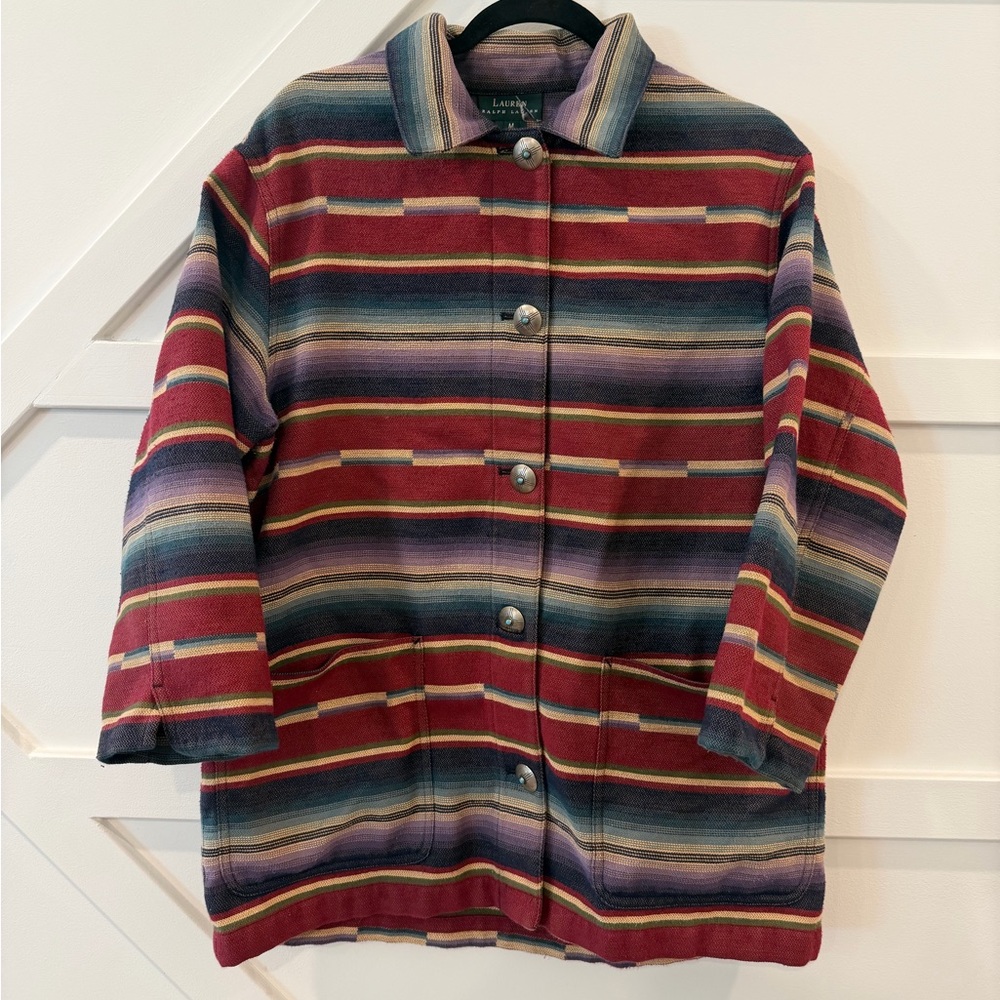 Vintage Ralph Lauren Polo Country Jacket Southwestern Blanket Stripe